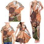 Aboriginal-Islanders NAIDOC Week Personalised Family Matching Tank Maxi Dress and Hawaiian Shirt Aboriginal Indigenous Art