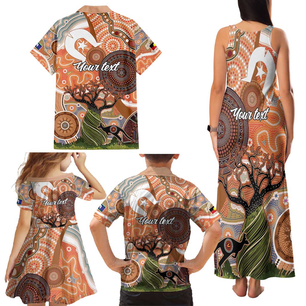Aboriginal-Islanders NAIDOC Week Personalised Family Matching Tank Maxi Dress and Hawaiian Shirt Aboriginal Indigenous Art