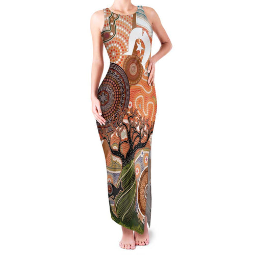Aboriginal-Islanders NAIDOC Week Personalised Family Matching Tank Maxi Dress and Hawaiian Shirt Aboriginal Indigenous Art