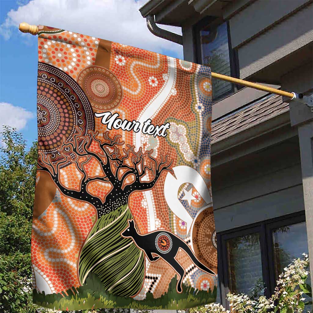 Aboriginal-Islanders NAIDOC Week Personalised Garden Flag Aboriginal Indigenous Art