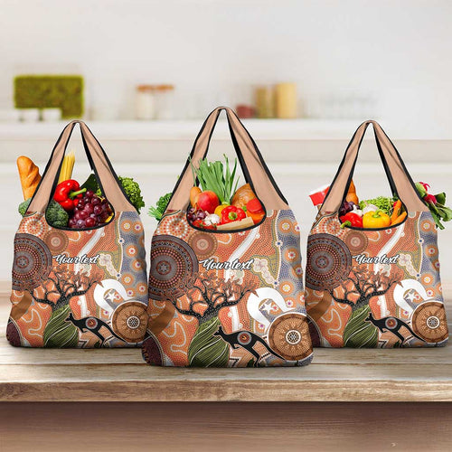 Aboriginal-Islanders NAIDOC Week Personalised Grocery Bag Aboriginal Indigenous Art