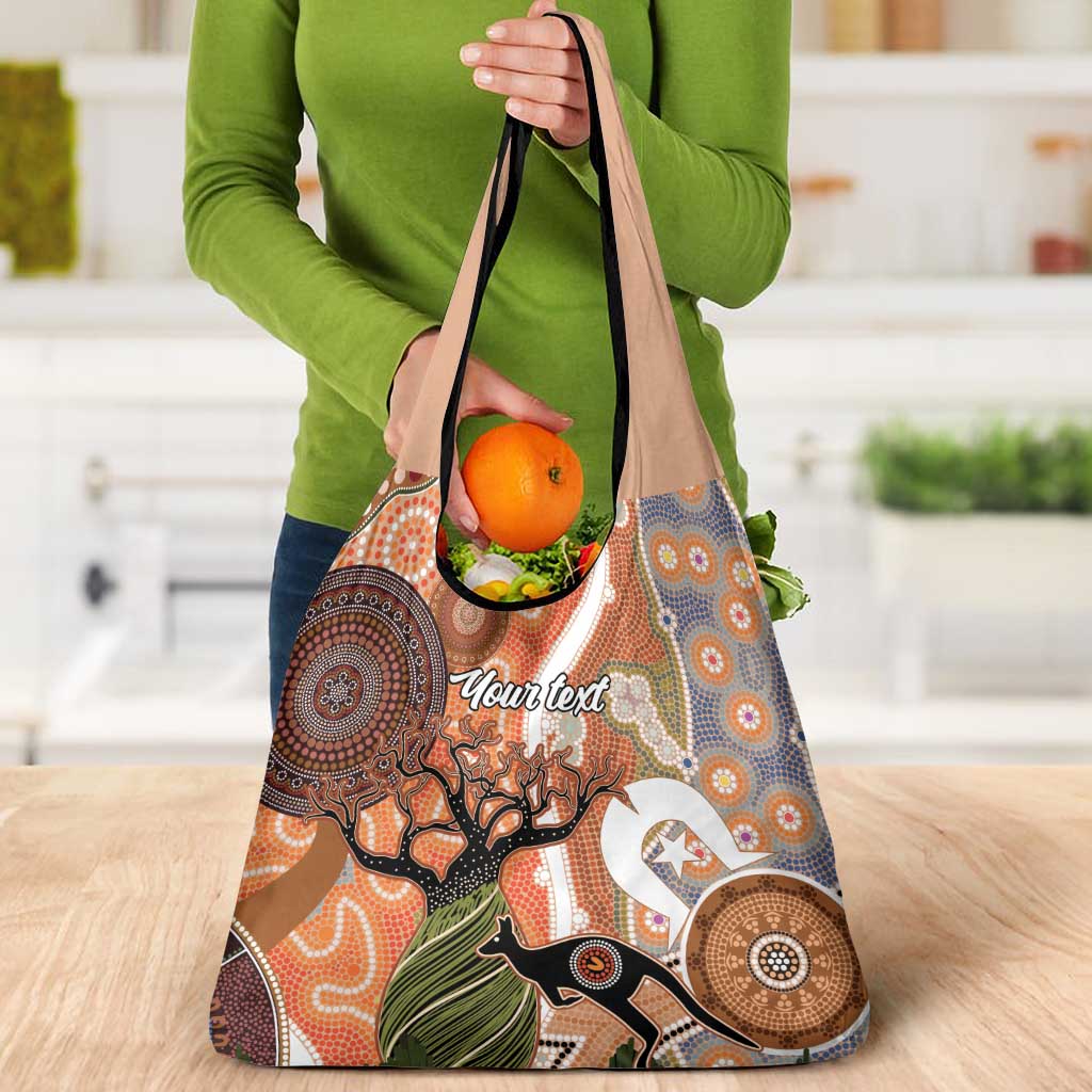 Aboriginal-Islanders NAIDOC Week Personalised Grocery Bag Aboriginal Indigenous Art