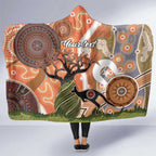 Aboriginal-Islanders NAIDOC Week Personalised Hooded Blanket Aboriginal Indigenous Art