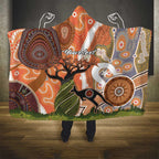 Aboriginal-Islanders NAIDOC Week Personalised Hooded Blanket Aboriginal Indigenous Art