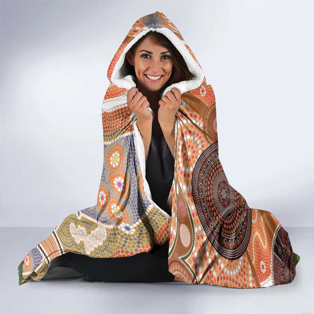 Aboriginal-Islanders NAIDOC Week Personalised Hooded Blanket Aboriginal Indigenous Art