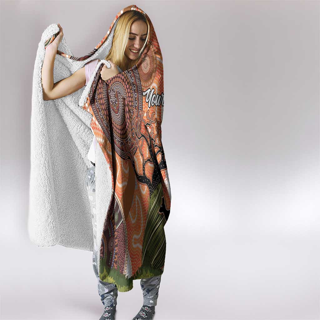 Aboriginal-Islanders NAIDOC Week Personalised Hooded Blanket Aboriginal Indigenous Art