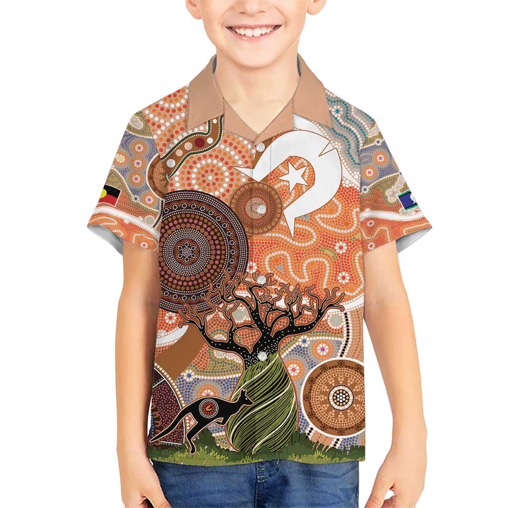 Aboriginal-Islanders NAIDOC Week Personalised Kid Hawaiian Shirt Aboriginal Indigenous Art