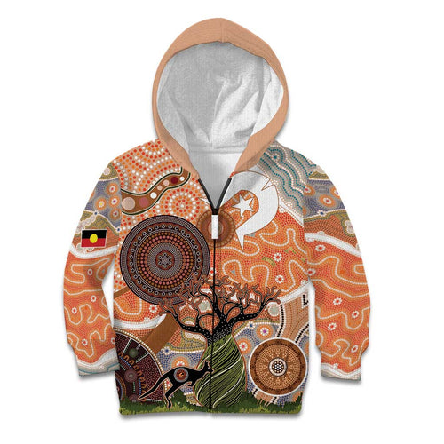 Aboriginal-Islanders NAIDOC Week Personalised Kid Hoodie Aboriginal Indigenous Art