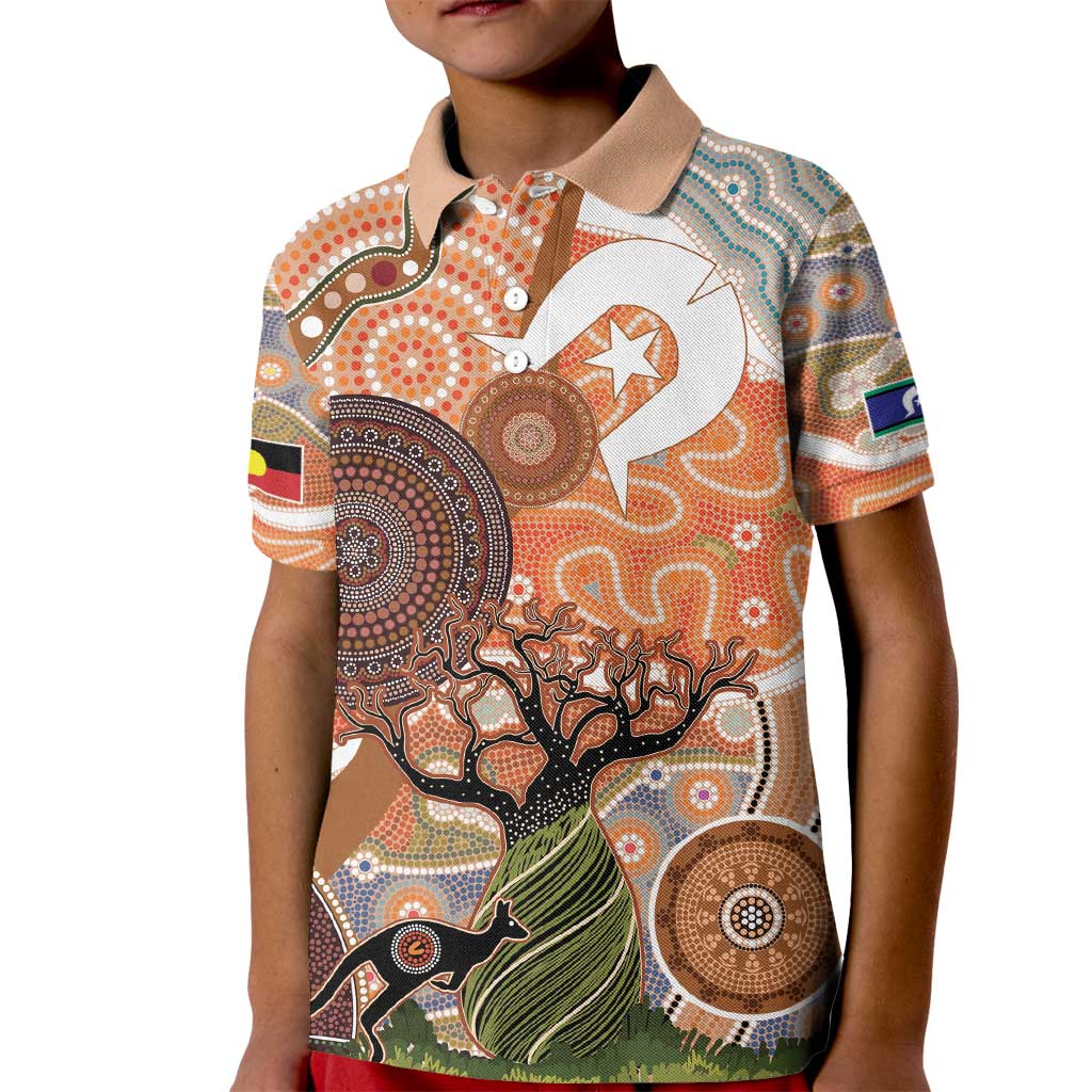 Aboriginal-Islanders NAIDOC Week Personalised Kid Polo Shirt Aboriginal Indigenous Art