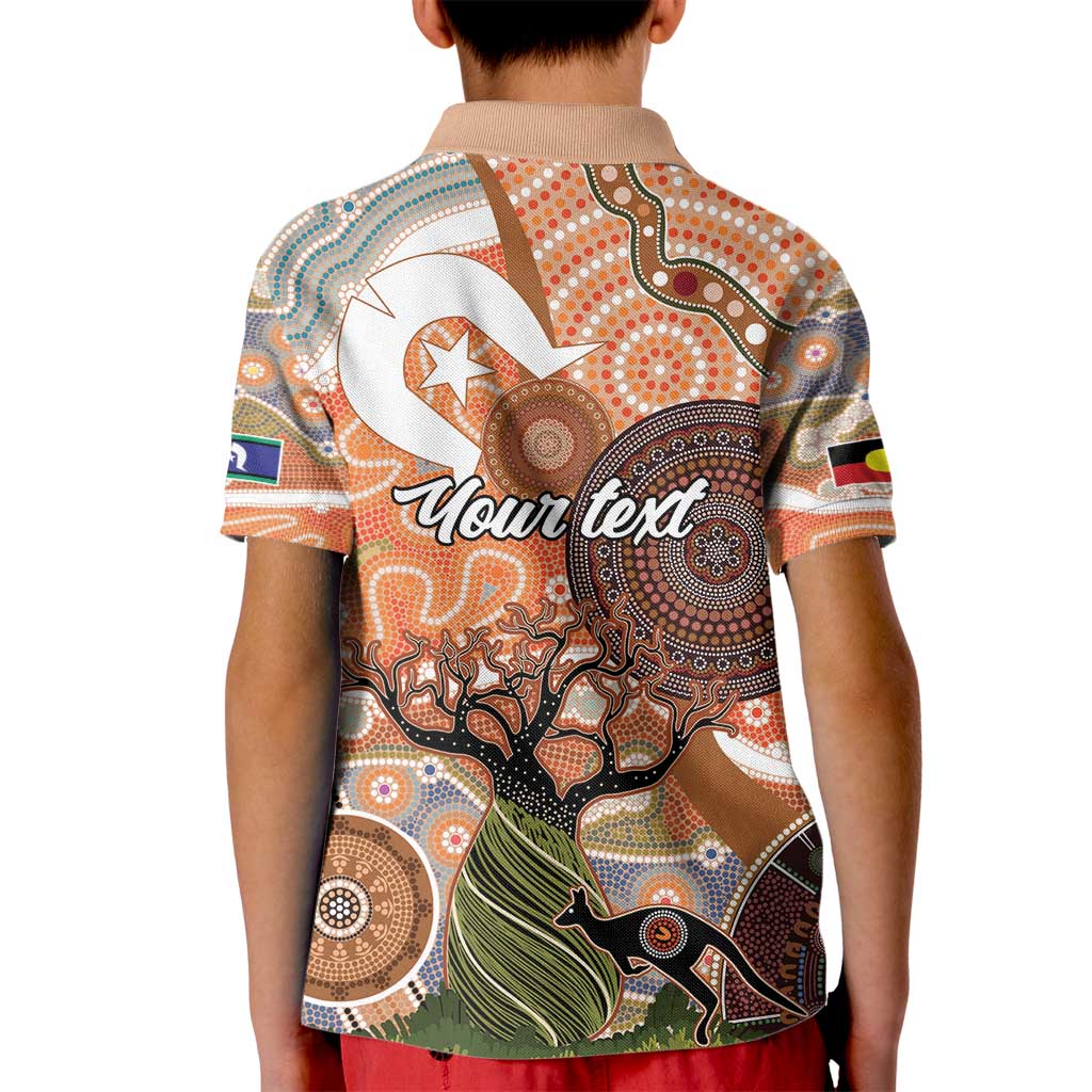 Aboriginal-Islanders NAIDOC Week Personalised Kid Polo Shirt Aboriginal Indigenous Art