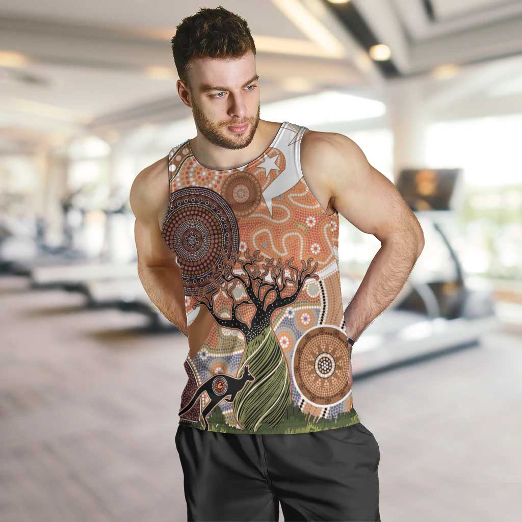 Aboriginal-Islanders NAIDOC Week Personalised Men Tank Top Aboriginal Indigenous Art