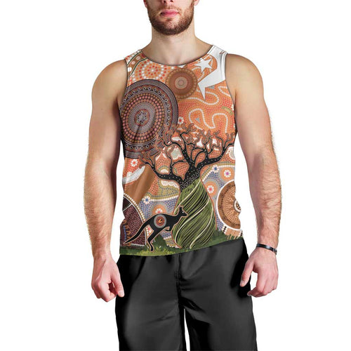 Aboriginal-Islanders NAIDOC Week Personalised Men Tank Top Aboriginal Indigenous Art