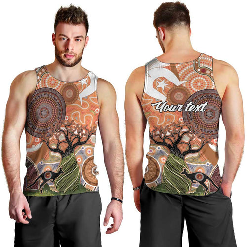 Aboriginal-Islanders NAIDOC Week Personalised Men Tank Top Aboriginal Indigenous Art