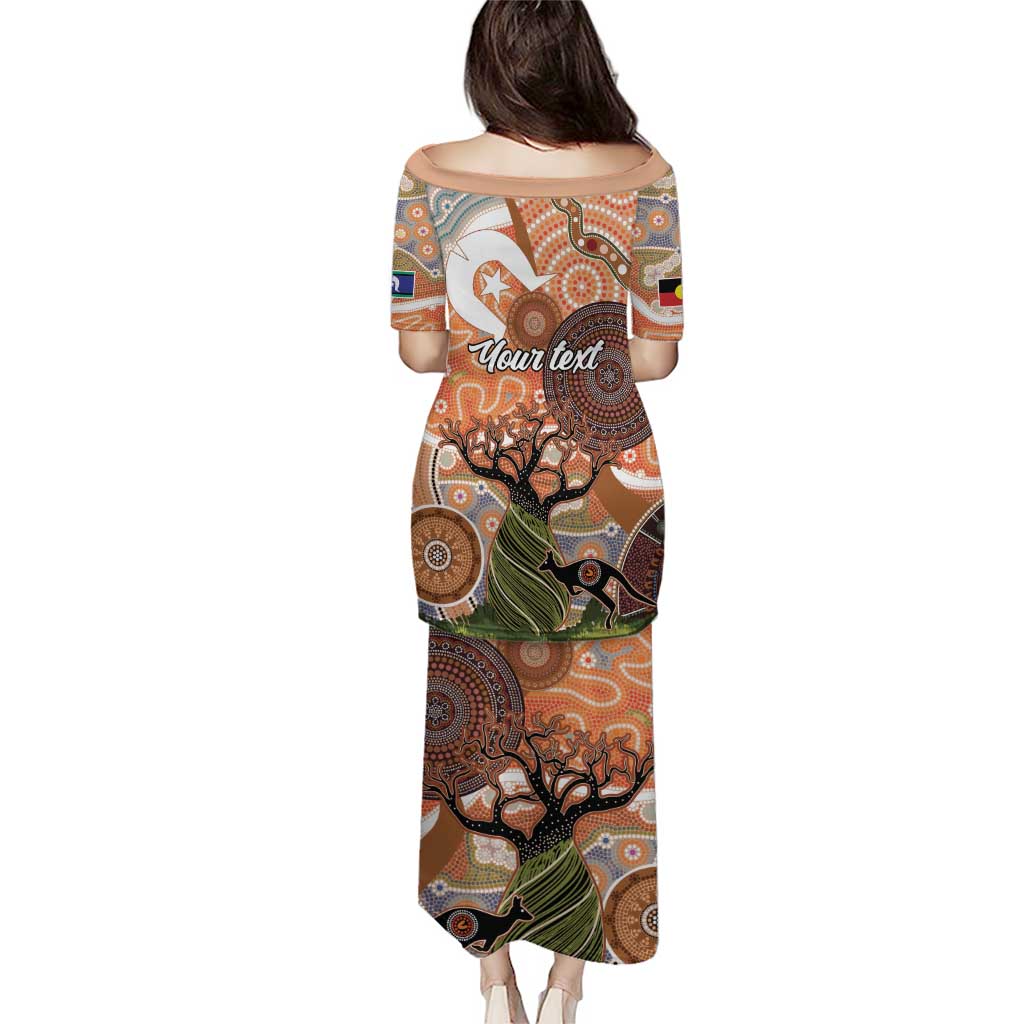 Aboriginal-Islanders NAIDOC Week Personalised Puletasi Aboriginal Indigenous Art