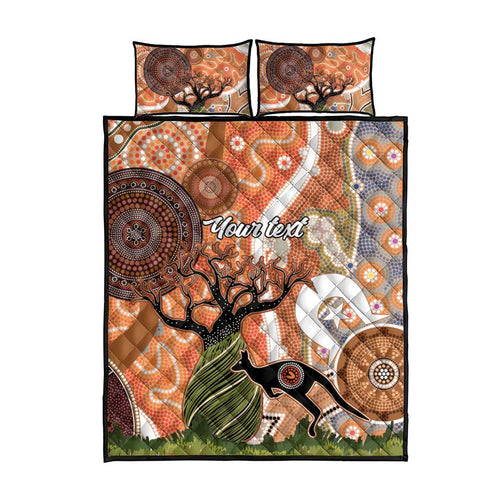 Aboriginal-Islanders NAIDOC Week Personalised Quilt Bed Set Aboriginal Indigenous Art