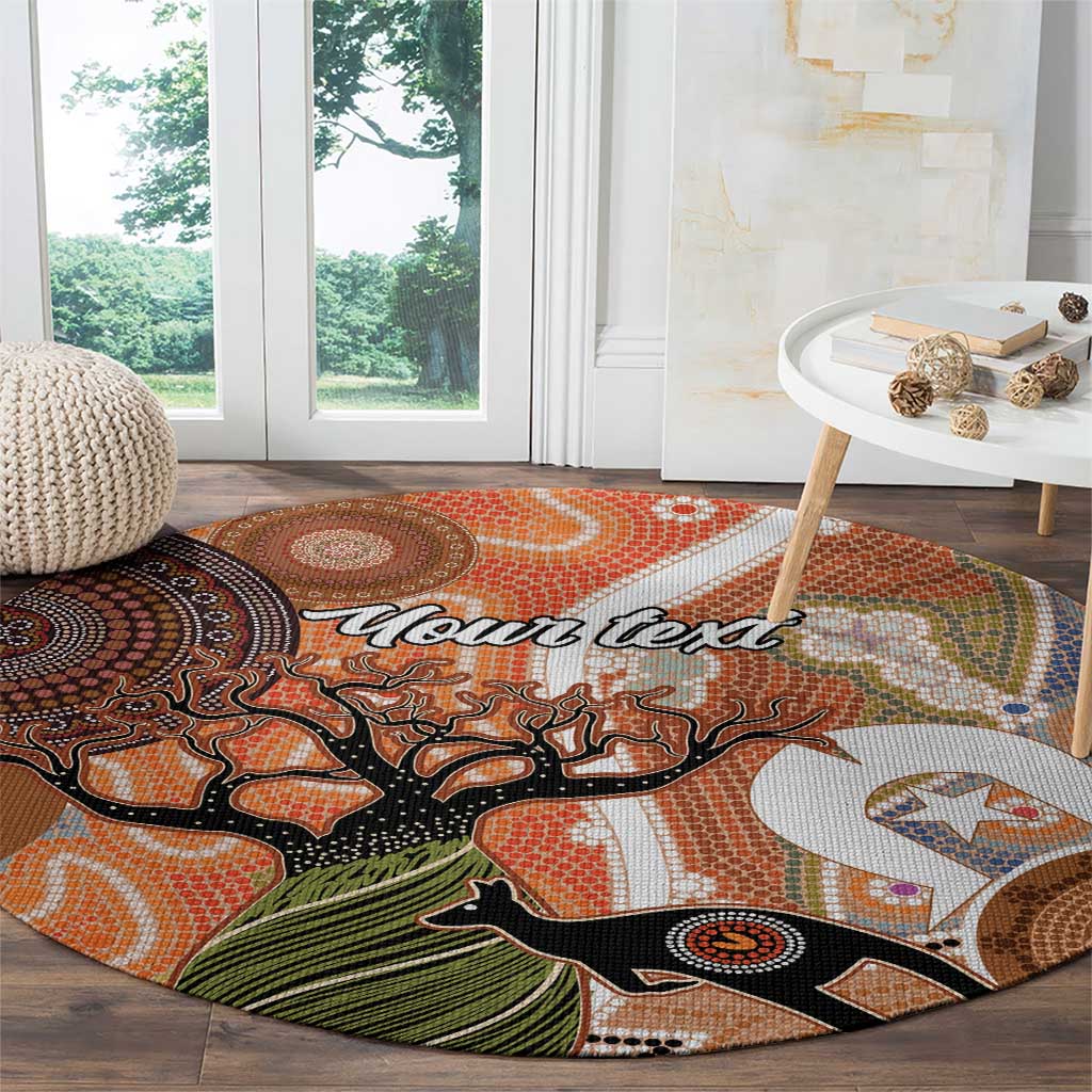 Aboriginal-Islanders NAIDOC Week Personalised Round Carpet Aboriginal Indigenous Art