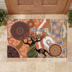 Aboriginal-Islanders NAIDOC Week Personalised Rubber Doormat Aboriginal Indigenous Art