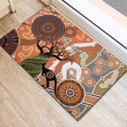 Aboriginal-Islanders NAIDOC Week Personalised Rubber Doormat Aboriginal Indigenous Art