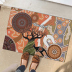 Aboriginal-Islanders NAIDOC Week Personalised Rubber Doormat Aboriginal Indigenous Art