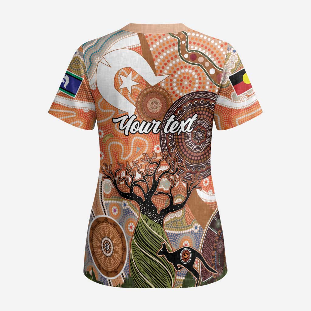 Aboriginal-Islanders NAIDOC Week Personalised Scrub Top Aboriginal Indigenous Art - Aussie Hoodie