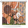 Aboriginal-Islanders NAIDOC Week Personalised Shower Curtain Aboriginal Indigenous Art