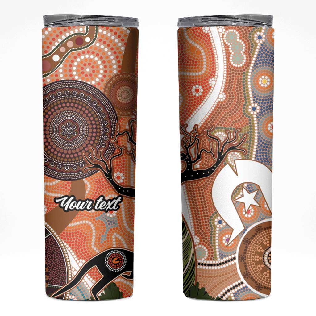 Aboriginal-Islanders NAIDOC Week Personalised Skinny Tumbler Aboriginal Indigenous Art