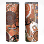 Aboriginal-Islanders NAIDOC Week Personalised Skinny Tumbler Aboriginal Indigenous Art