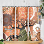 Aboriginal-Islanders NAIDOC Week Personalised Skinny Tumbler Aboriginal Indigenous Art