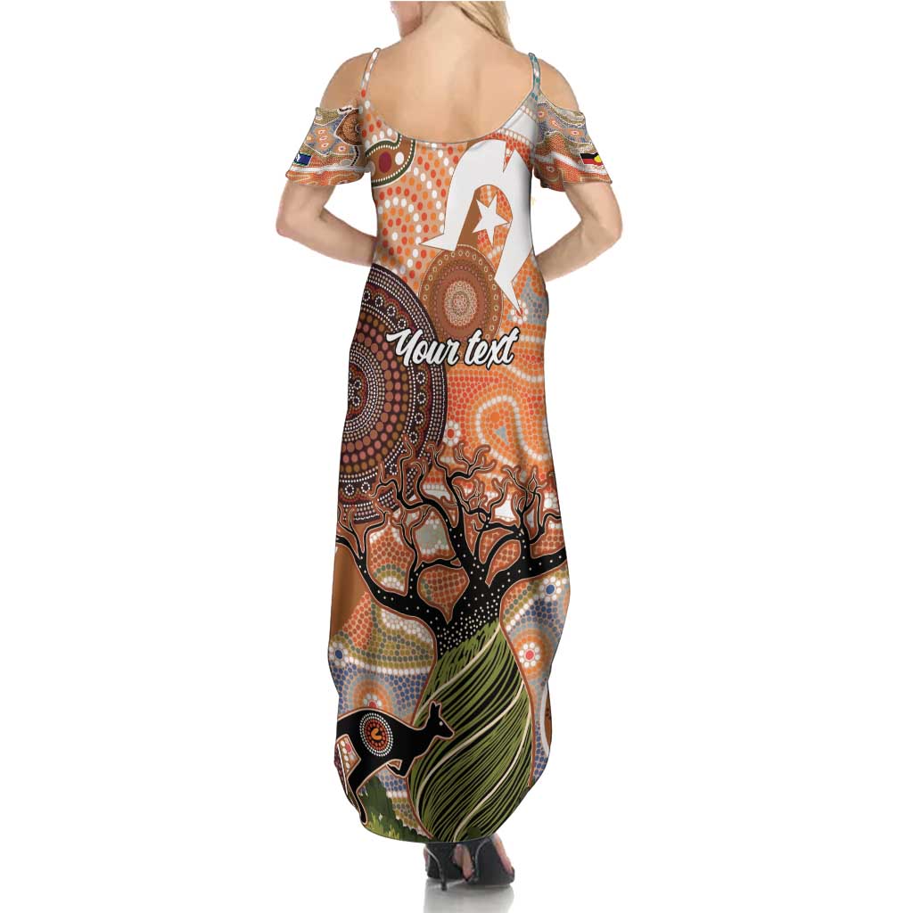 Aboriginal-Islanders NAIDOC Week Personalised Summer Maxi Dress Aboriginal Indigenous Art