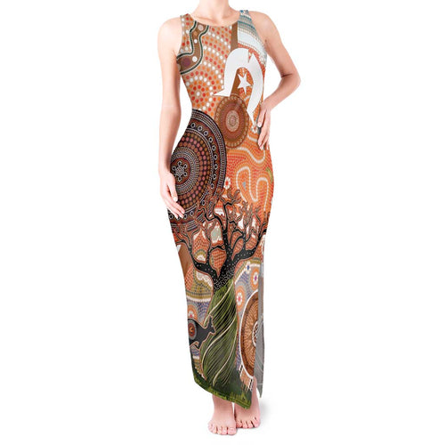 Aboriginal-Islanders NAIDOC Week Personalised Tank Maxi Dress Aboriginal Indigenous Art