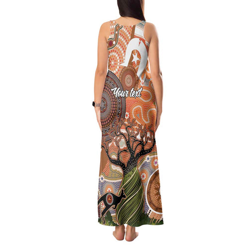 Aboriginal-Islanders NAIDOC Week Personalised Tank Maxi Dress Aboriginal Indigenous Art