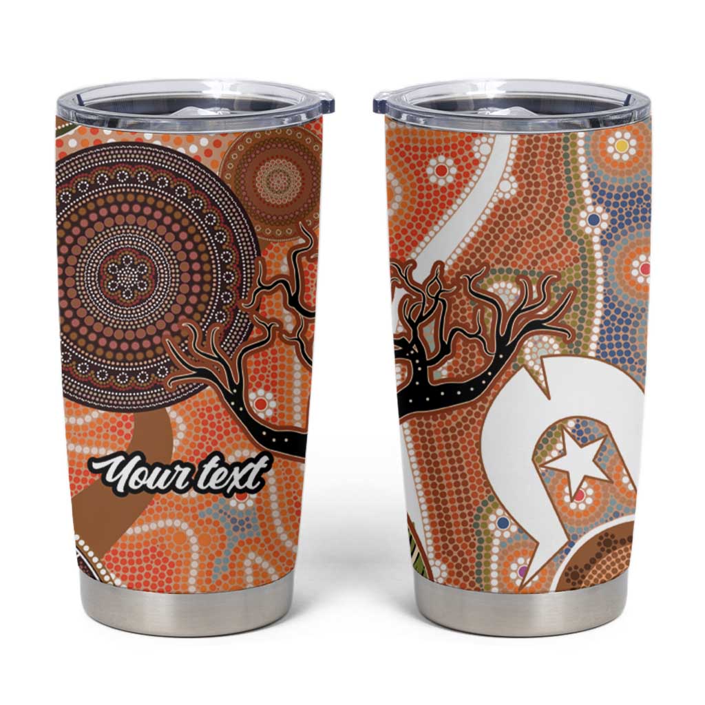 Aboriginal-Islanders NAIDOC Week Personalised Tumbler Cup Aboriginal Indigenous Art