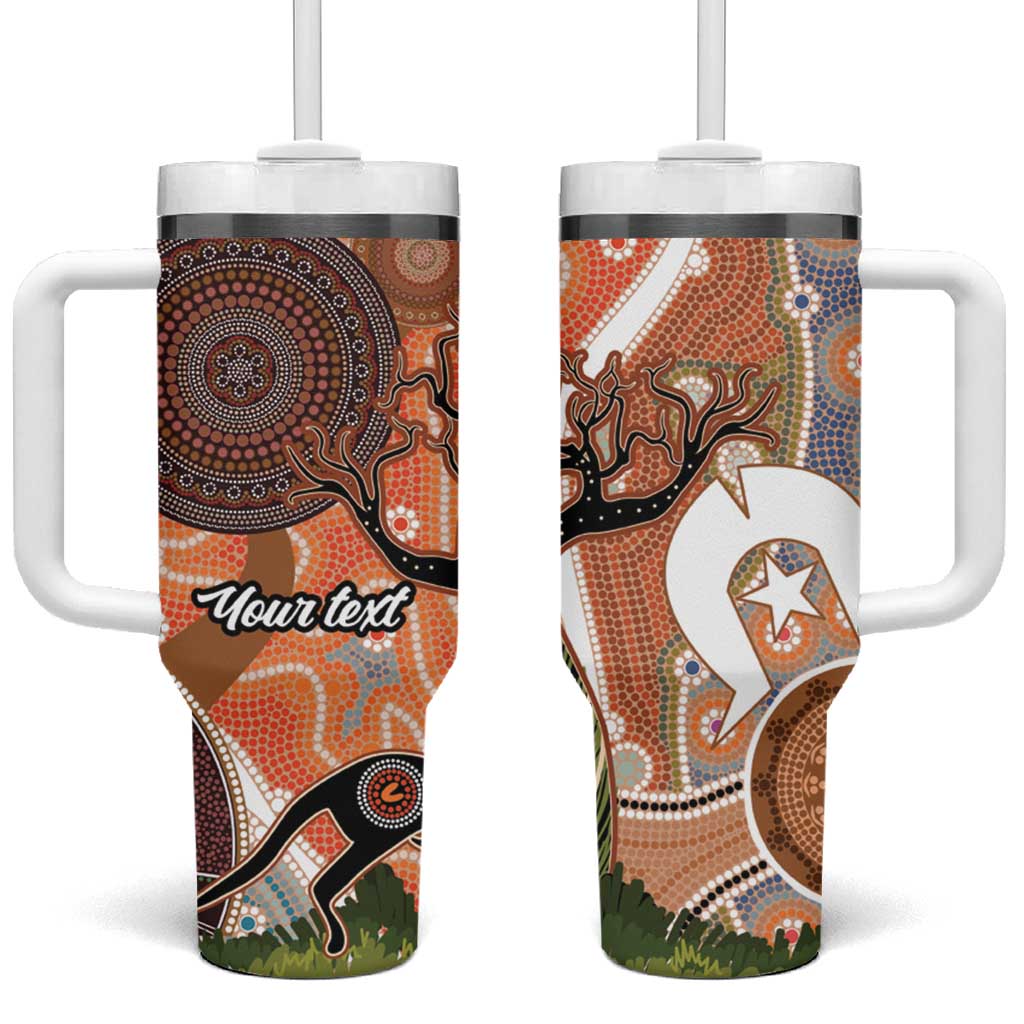 Aboriginal-Islanders NAIDOC Week Personalised Tumbler With Handle Aboriginal Indigenous Art