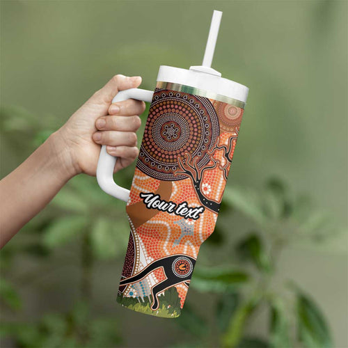Aboriginal-Islanders NAIDOC Week Personalised Tumbler With Handle Aboriginal Indigenous Art