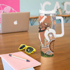 Aboriginal-Islanders NAIDOC Week Personalised Tumbler With Handle Aboriginal Indigenous Art