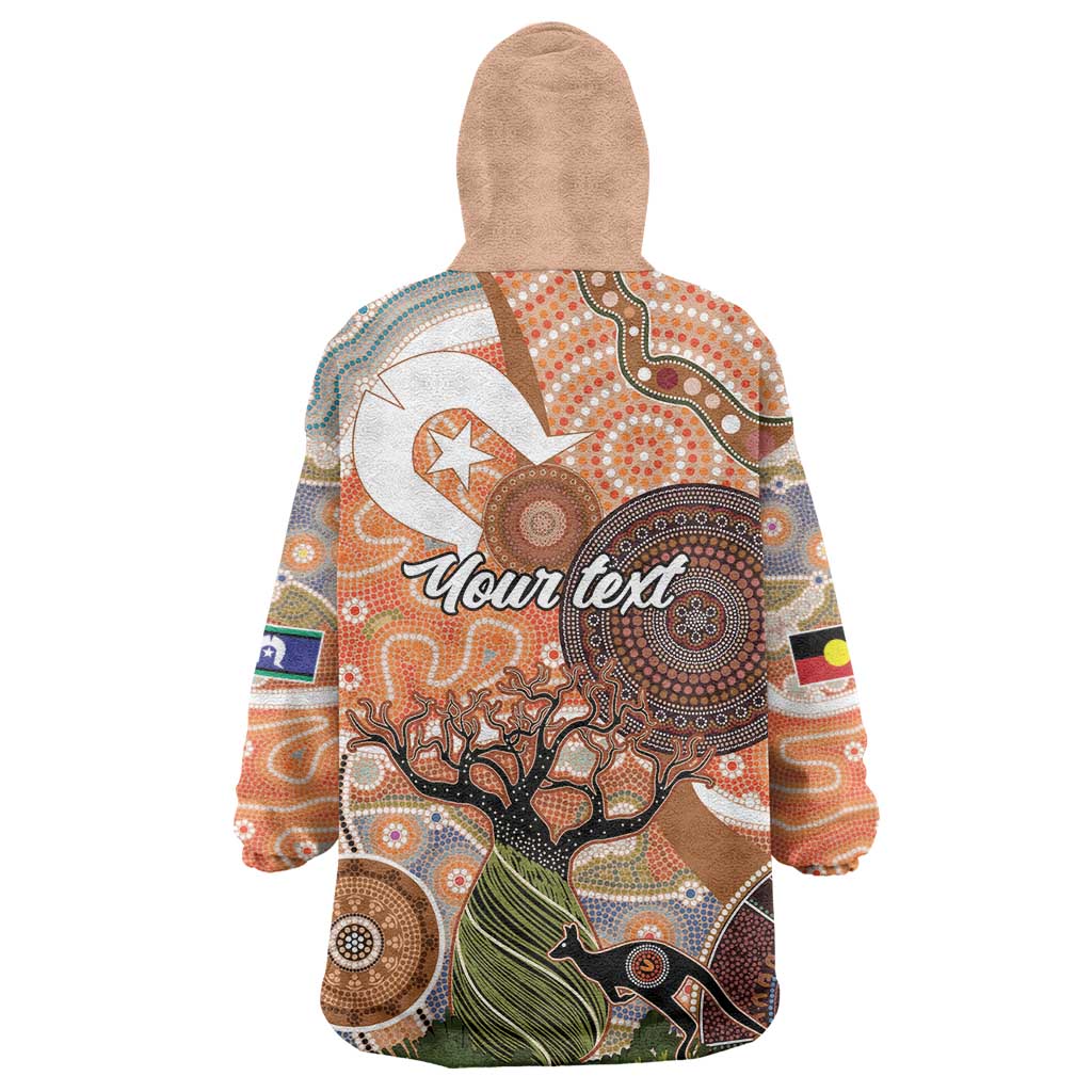 Aboriginal-Islanders NAIDOC Week Personalised Wearable Blanket Hoodie Aboriginal Indigenous Art