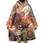 Aboriginal-Islanders NAIDOC Week Personalised Wearable Blanket Hoodie Aboriginal Indigenous Art