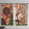 Aboriginal-Islanders NAIDOC Week Personalised Window Curtain Aboriginal Indigenous Art