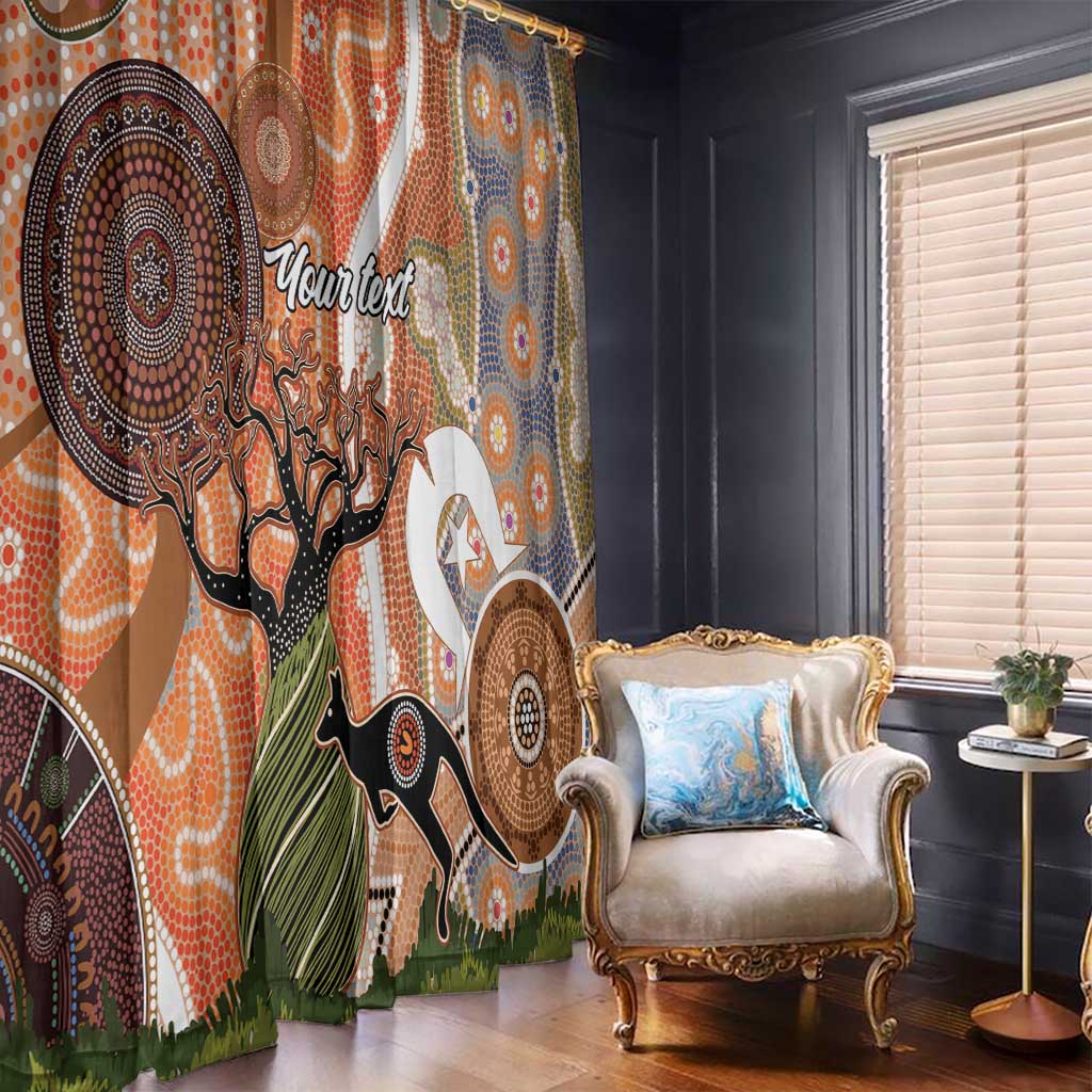Aboriginal-Islanders NAIDOC Week Personalised Window Curtain Aboriginal Indigenous Art