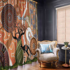 Aboriginal-Islanders NAIDOC Week Personalised Window Curtain Aboriginal Indigenous Art