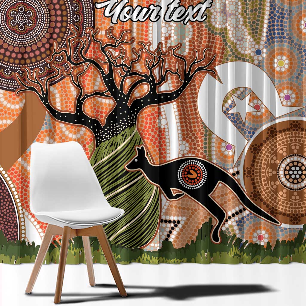 Aboriginal-Islanders NAIDOC Week Personalised Window Curtain Aboriginal Indigenous Art