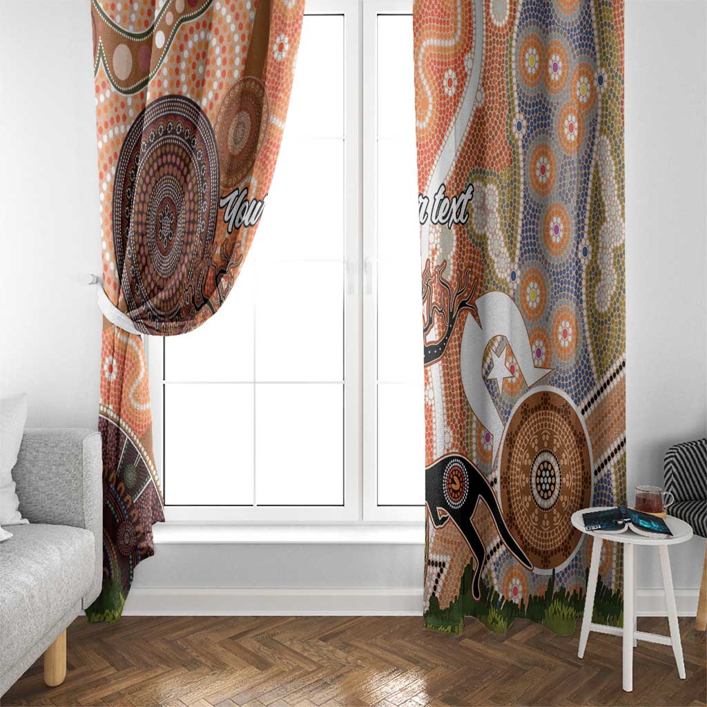 Aboriginal-Islanders NAIDOC Week Personalised Window Curtain Aboriginal Indigenous Art
