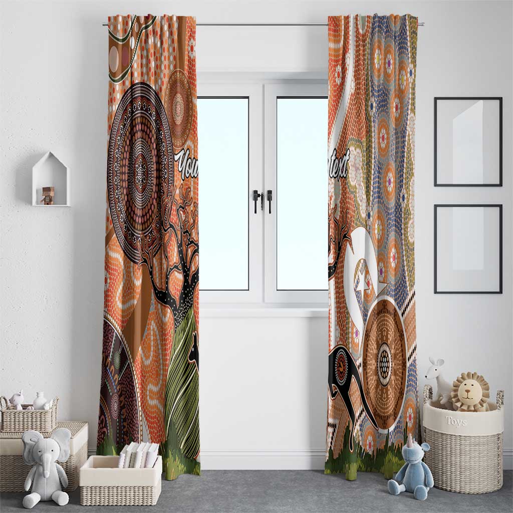 Aboriginal-Islanders NAIDOC Week Personalised Window Curtain Aboriginal Indigenous Art
