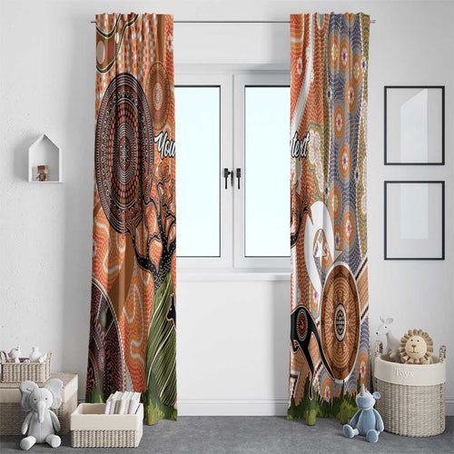 Aboriginal-Islanders NAIDOC Week Personalised Window Curtain Aboriginal Indigenous Art