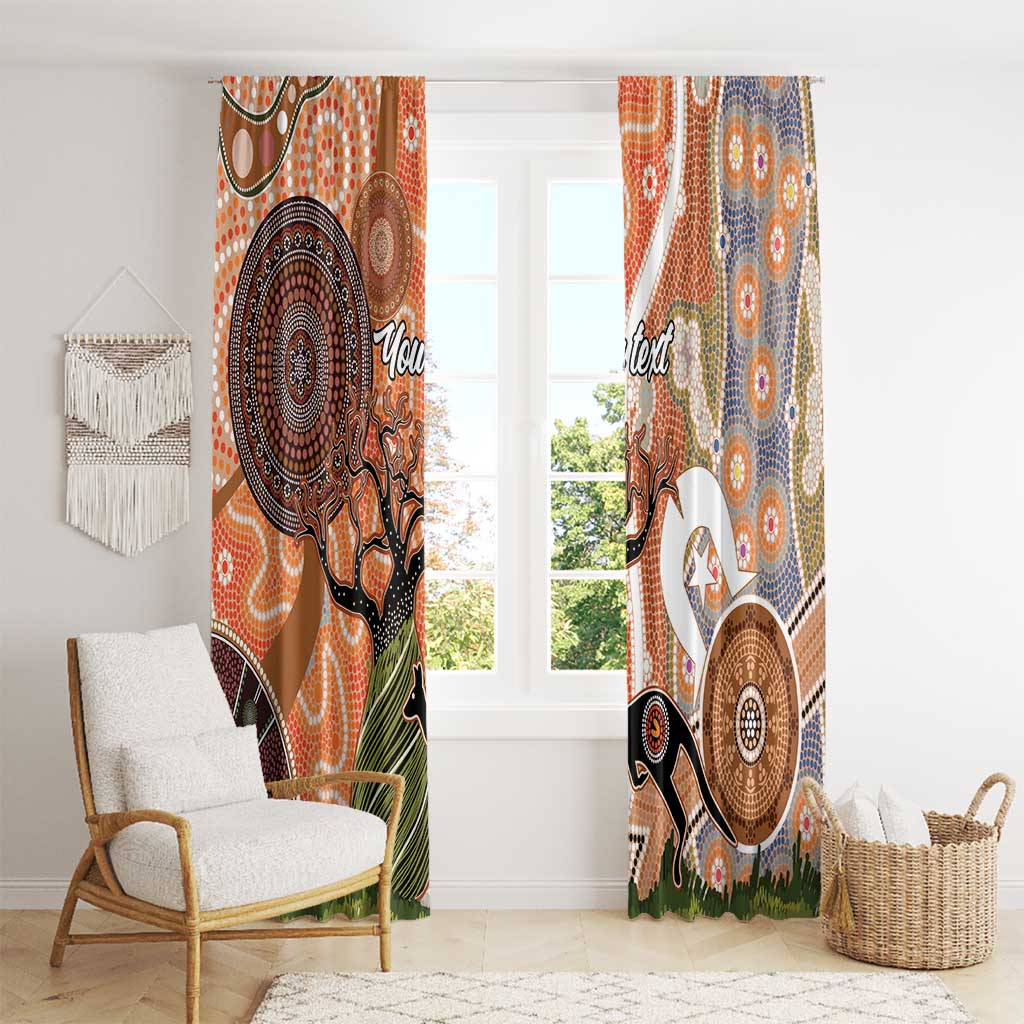 Aboriginal-Islanders NAIDOC Week Personalised Window Curtain Aboriginal Indigenous Art