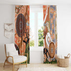 Aboriginal-Islanders NAIDOC Week Personalised Window Curtain Aboriginal Indigenous Art