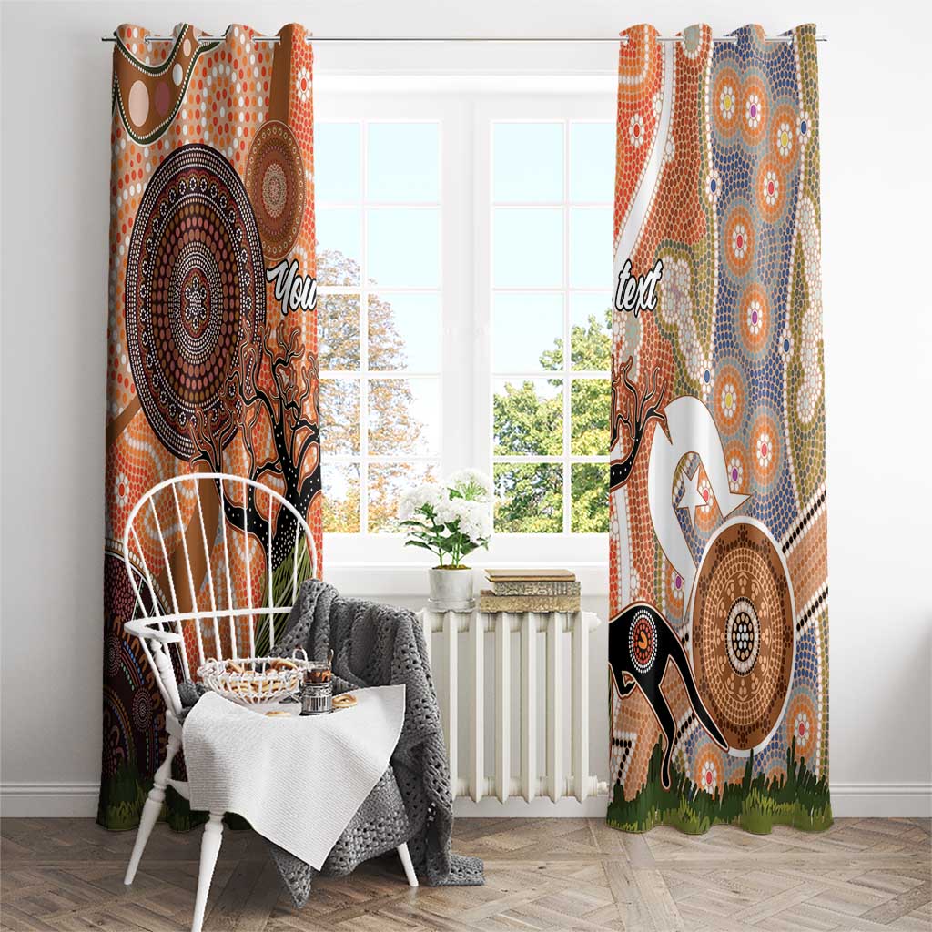 Aboriginal-Islanders NAIDOC Week Personalised Window Curtain Aboriginal Indigenous Art