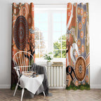Aboriginal-Islanders NAIDOC Week Personalised Window Curtain Aboriginal Indigenous Art