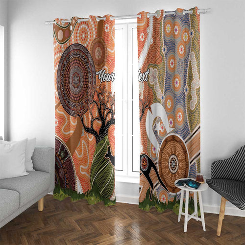 Aboriginal-Islanders NAIDOC Week Personalised Window Curtain Aboriginal Indigenous Art