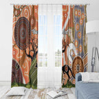 Aboriginal-Islanders NAIDOC Week Personalised Window Curtain Aboriginal Indigenous Art